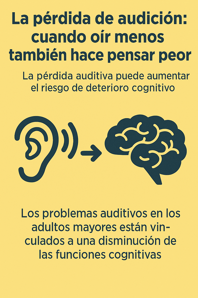 La pérdida de audición cuando oír menos también hace pensar peor